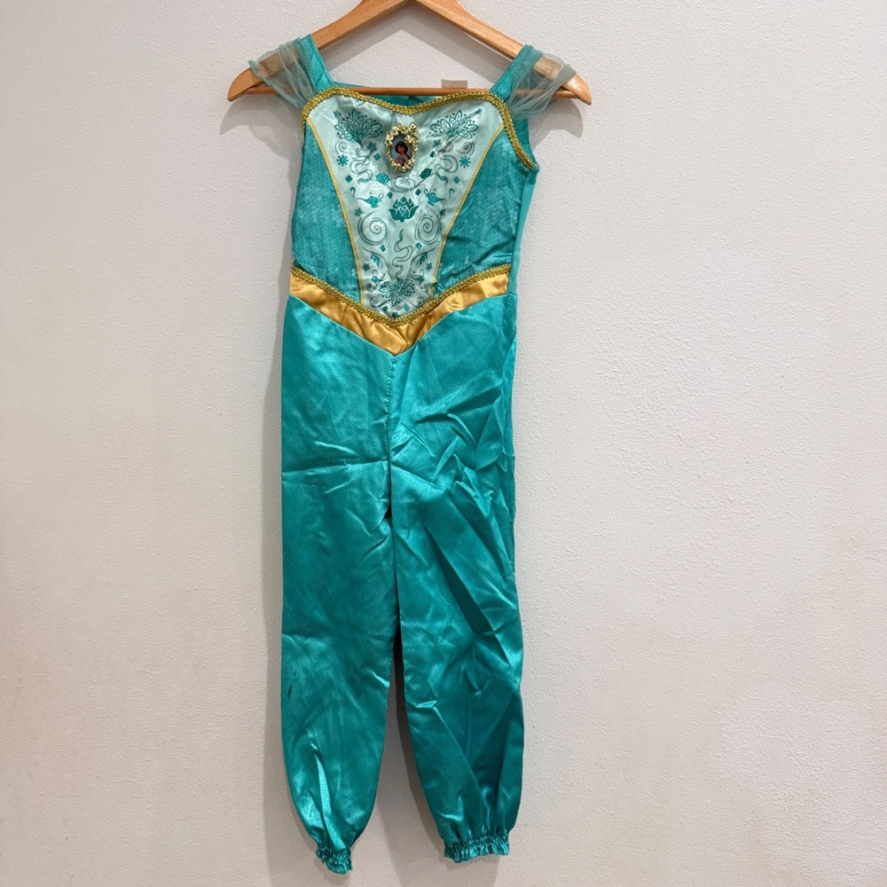 Disney Princess Costume Jumpsuit Kids S(4-6) Jasmine Sequin